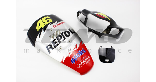 Пластик Suzuki LET'SIII к-кт крашеные 5 деталей TUNING - фото 1