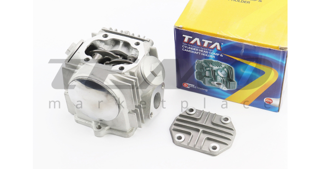 Головка циліндра TATA 100cc 52.4 мм + клапана + розподільний вал + кришки в зборі - фото 1