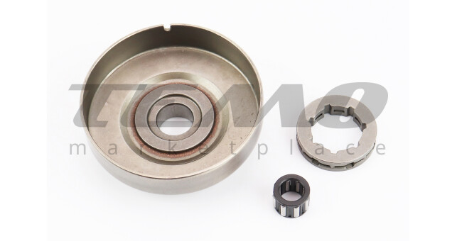 Тарілка зчеплення + зірка 3/8-7 MS-290/310/311/390/391 + підшипник+мастило - фото 2