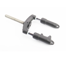 Вилка 10" амортизационная, под Disk-brake, чёрная Т4 (электросамокат)