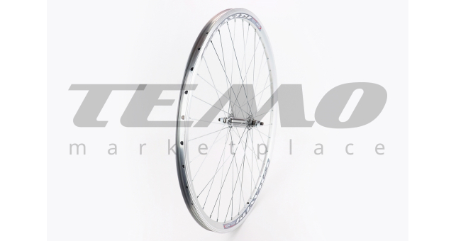 Колесо 28&quot; переднє V-brake, обід &quot;крапля&quot; алюмінієвий, втулка 14Gх36H, кріпл. гайка, &quot;GRAVITY&quot;, сіре - фото 1