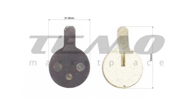 Тормозные колодки Disk-brake (Xiaomi Mijia M365 Pro, Zoom DB250,350,450,550), чёрные - фото 2