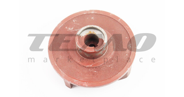 Робоче колесо (крильчатка) D-123mm, під вал d-20mm, 4 лопаті, чавун - фото 2