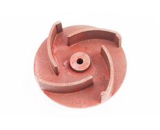 Рабочее колесо (крыльчатка) D-123mm, под вал d-20mm, 4 лопасти, чугун