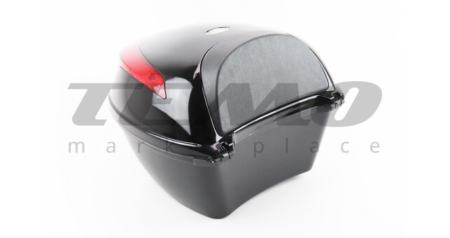 Кофр средний (пластмассовый) 385*360*280мм, крепл. болт-барашек, чёрный матовый HF-A01 - фото 2