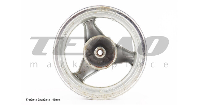 Диск задний литой MT 12x3.5 Z18 2Т дисковые тормоза 3 болта 3 луча серый - фото 4