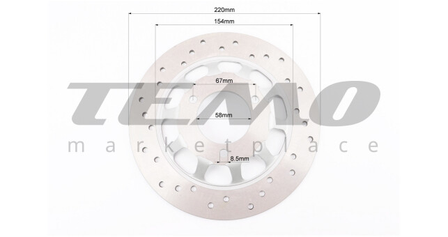 Диск гальмівний LIPAI STORM d-220 мм передній - фото 2