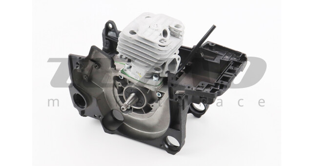 Блок двигуна у зборі 52cc 45mm, чорний картер - фото 2