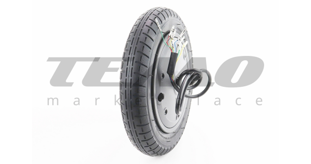 Колесо-ЕЛЕКТРО-МОТОР 10&quot; 36V-350W, пром-підшипник (15х32х9) 6002 2RS, Е9 МАХ (електросамокат) - фото 1