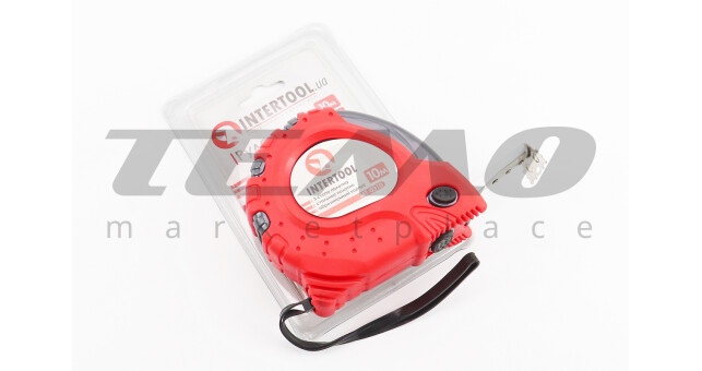 Рулетка с фиксатором 10мx25 мм "Магнит" MT-0310 - фото 1