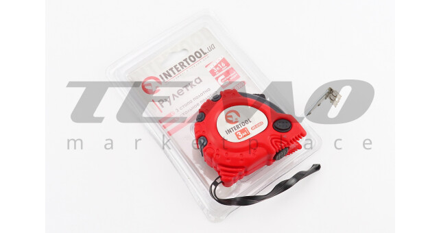 Рулетка с фиксатором 3мx16 мм "Магнит" MT-0303 - фото 1