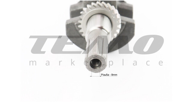 Коленвал PRC 168F/170F шейки d-30 мм h-85 мм L-250 мм под шлиц d-20 мм - фото 3