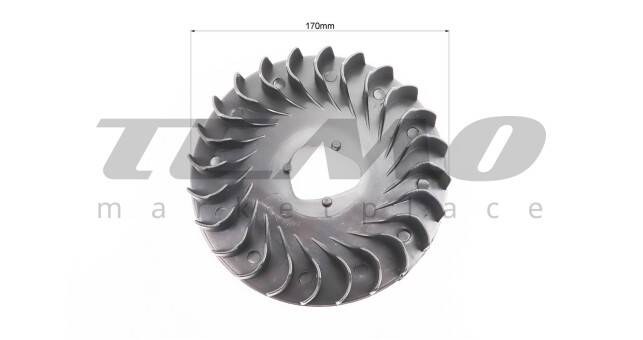 Крильчатка охолодження (пластик) 168F/170F - фото 3