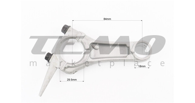 Шатун 168F/170F d-29.50 мм d-18 мм + 0.50 мм - фото 2
