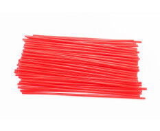 Накладки на спицы 4*240мм, к-кт 72шт, КРАСНЫЙ