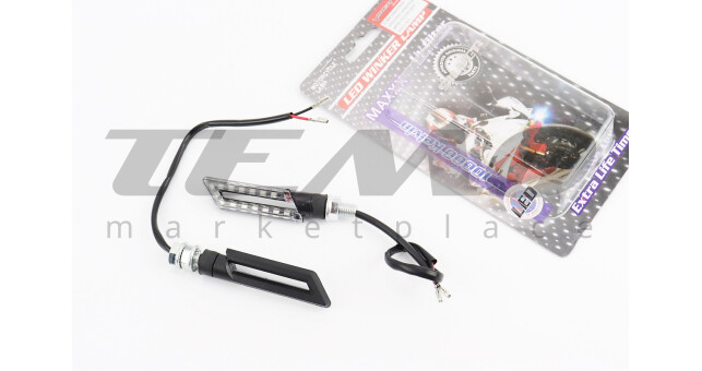 Поворот диодный LED ТОНКИЙ с отверстием, 2шт - фото 1