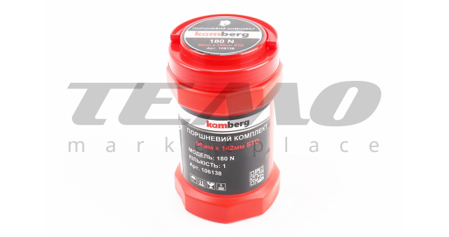 Поршнева R180NM к-кт, поршень 80mm STD (форкамера &quot;Підкова&quot;) +гільза +манжети, тефлонове покриття - фото 3