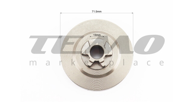 Тарілка зчеплення "зірка" 3/8-6 3800, Partner-340S/350S/360S, AL-KO + підшипник - фото 3