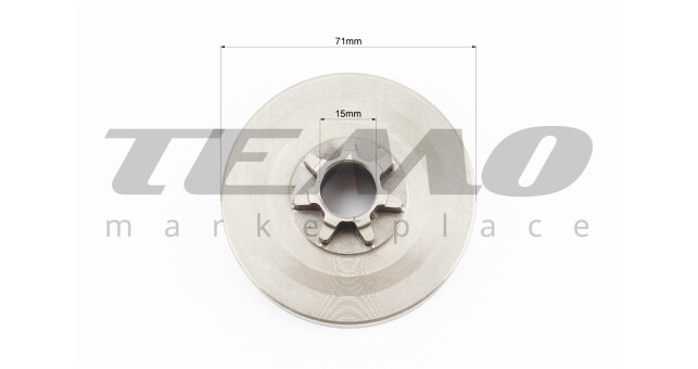 Тарілка зчеплення "зірка" 325-7 (цілісна) - фото 3