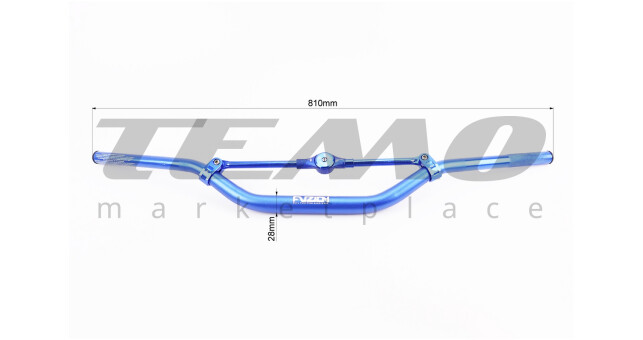 Кермо PROTAPER d-28 мм L-813 мм з буфером синє - фото 2