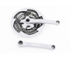 Шатуни "квадрат" 170мм, 48.38.28T MTB, сірі "вузький" GR 01 (можливі потертості)