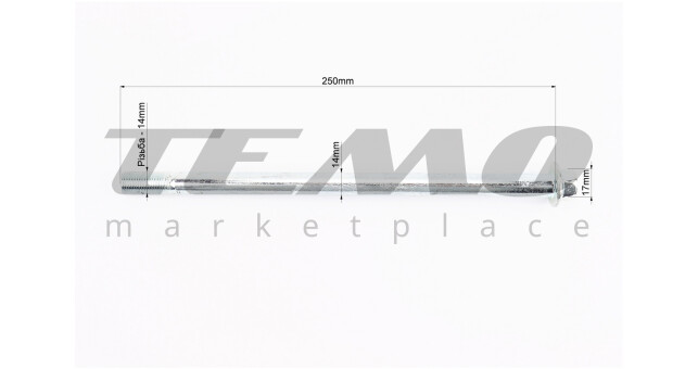 V200R Вісь маятника d14mm; L250mm - фото 2