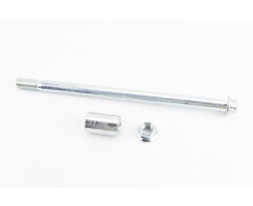 Вісь колеса заднього d15mm; L260mm + втулка, гайка