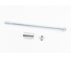 Вісь переднього колеса d12mm; L243mm + втулка, гайка