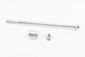 Вісь переднього колеса d10mm; L180mm + втулка, гайка - фото 1