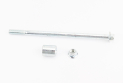 Вісь переднього колеса d10mm; L185mm + втулка, гайка, тип 2 - фото 1