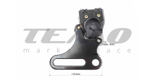 Гальмівний супорт передньої системи LIPAI однопоршневий з колодками квадрат ТТR125/XR125 - фото 4