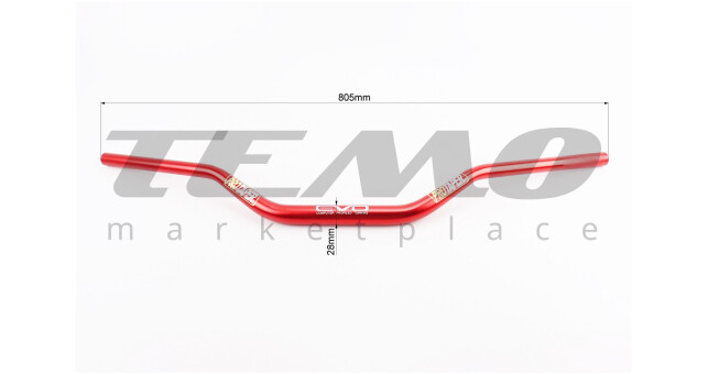 Руль PROTAPER d-28 мм L-805 мм красный - фото 2