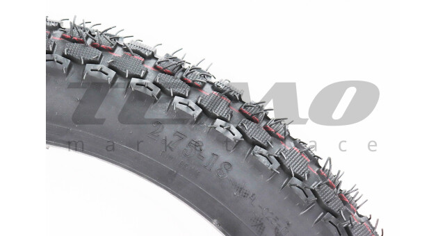 Шина для мотоцикла 2.75-18 шипованная - фото 2