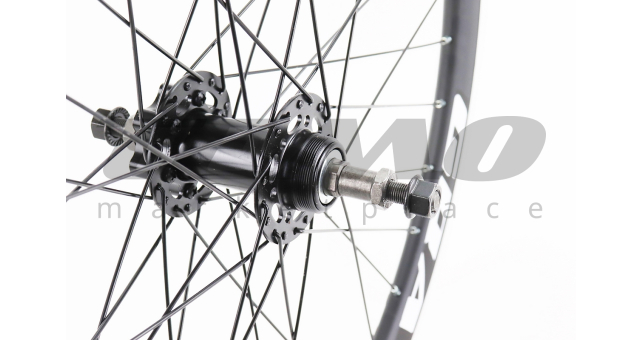 Колесо 24&quot; заднє V/Disk-brake, обід &quot;крапля&quot; алюмінієвий, втулка 14Gx36H, під вільнобіг, кріпл. гайка, &quot;GRAVITY&quot; - фото 4