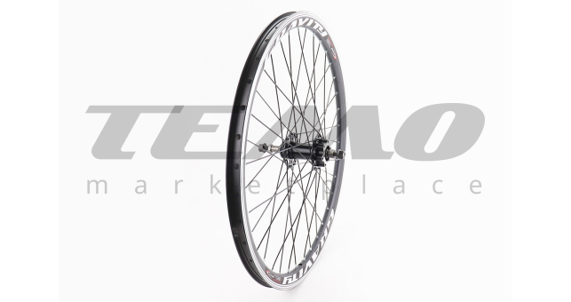 Колесо 24&quot; заднє V/Disk-brake, обід &quot;крапля&quot; алюмінієвий, втулка 14Gx36H, під вільнобіг, кріпл. гайка, &quot;GRAVITY&quot; - фото 1