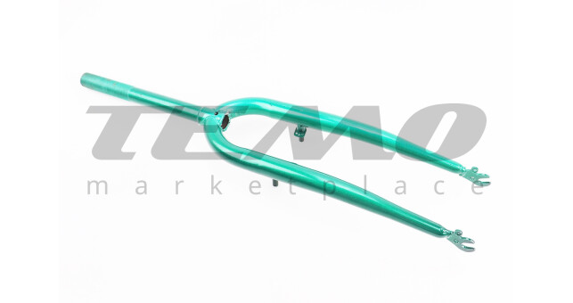 Вилка 26" з різьбою 1" (25,4мм), шток 240мм, V-brake, зелена - фото 2