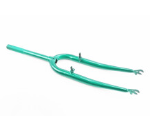 Вилка 26" з різьбою 1" (25,4мм), шток 240мм, V-brake, зелена