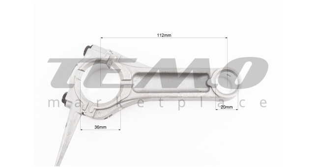 Шатун 182F/188F/190F/192F D-36 мм d-20 мм STD - фото 2