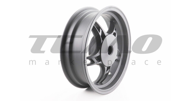 Диск задній литий ZHENGHE MT 3.50x12" Z19 4Т барабанні гальма d-110 мм 5 променів чорний - фото 1