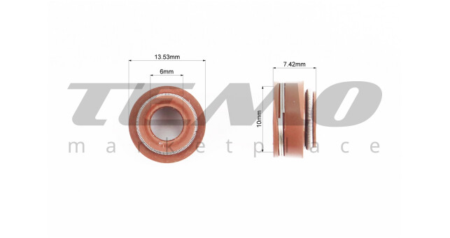 Сальник клапана к-кт 2шт 173F/177F/182F/188F/190F - фото 2