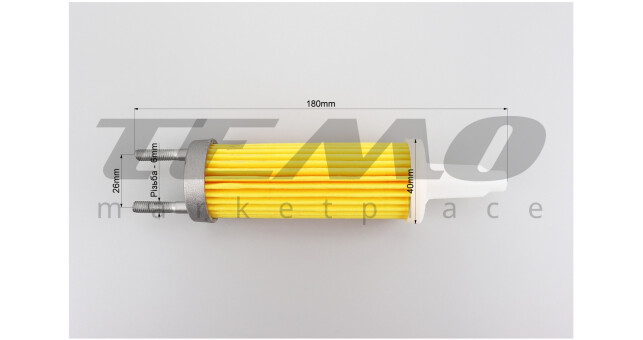 Фильтр топливный - элемент 11см 186F - фото 3