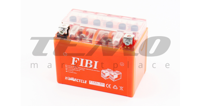 Мото акумулятор FIBI 12 Вольт 4Ah YTX4L-BS гелевий - фото 1