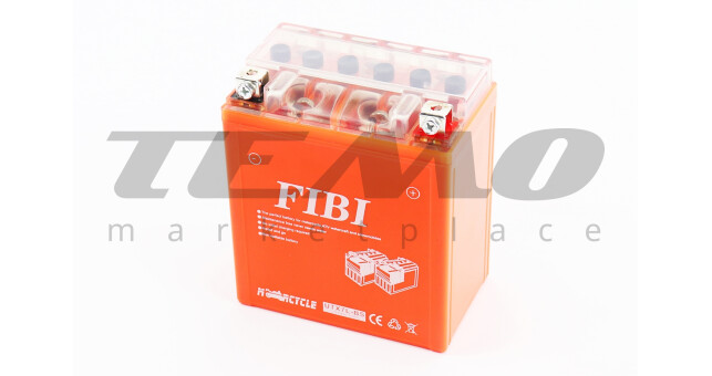 Мото аккумулятор FIBI 12 Вольт 7Ah UTX7L-BS гелевый - фото 1