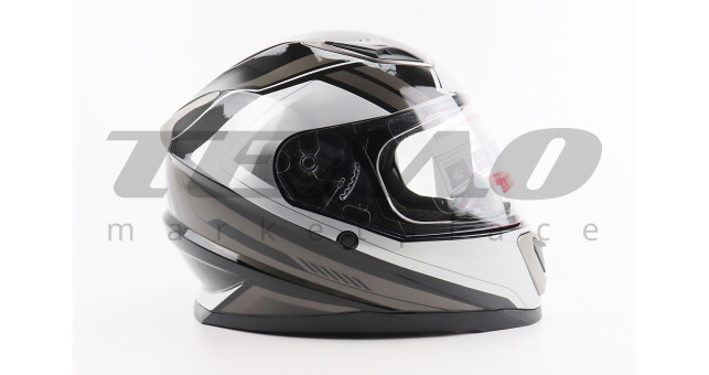 Шолом для мотоцикла інтеграл закритий BLD M62 S 55-56 см Чорний - фото 3