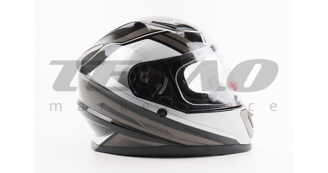 Шолом для мотоцикла інтеграл закритий BLD M62 М 57-58 см Чорний - фото 3