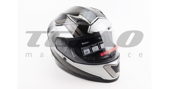 Шолом для мотоцикла інтеграл закритий BLD M62 М 57-58 см Чорний - фото 1