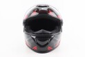 Шлем для мотоцикла интеграл закрытый BLD М65 S 55-56 см ЧЕРНЫЙ/КРАСНО-СЕРЫЙ - фото 5