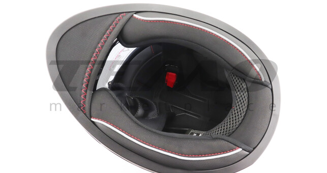 Шлем для мотоцикла интеграл закрытый сертификация DOT + откидные очки BLD M67 М 57-58 см ЧЕРНЫЙ/ФИОЛЕТОВО-БИРЮЗОВЫЙ - фото 7