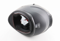 Шлем для мотоцикла интеграл закрытый сертификация DOT + откидные очки BLD M67 L 59-60 см ЧЕРНЫЙ матовый - фото 2
