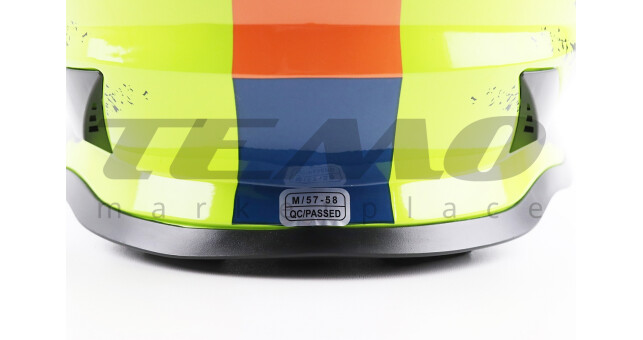 Шлем для мотоцикла кроссовый эндуро АТV со стеклом BLD 819-7 М 57-58 см ЧЕРНЫЙ/ЖЕЛТО-ОРАНЖЕВЫЙ - фото 7